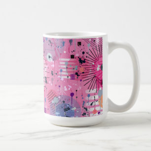 Pink Maximalist Abstract Art  Coffee Mug