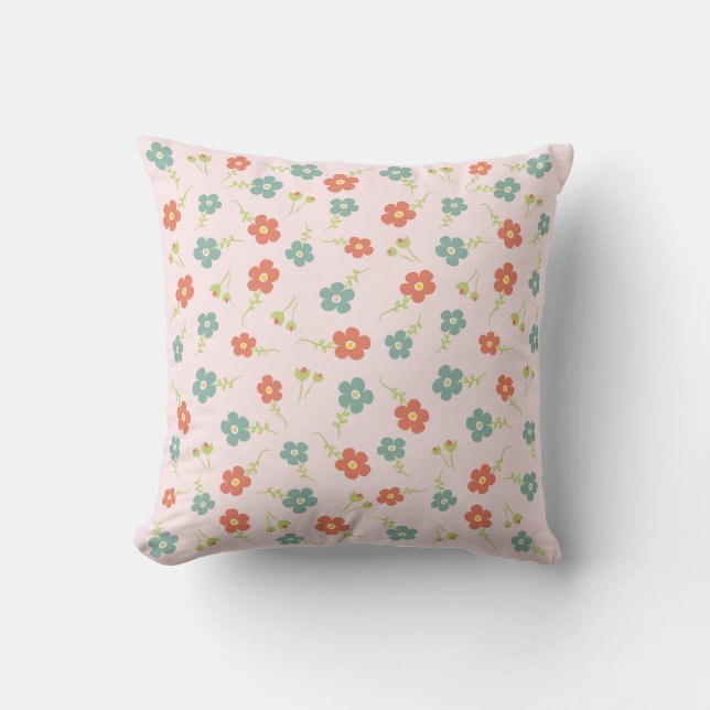 Pink Meadow Cushion (Front)