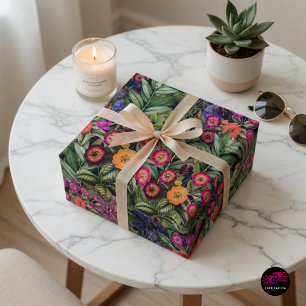 Pink Meadow Floral Wrapping Paper