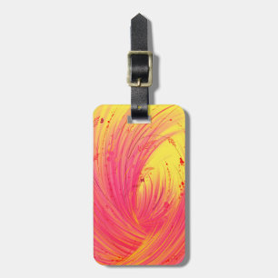 Pink Meadow Luggage Tag
