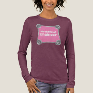 Pink Mechanical Engineer Fastener Tri-Blend Shirt