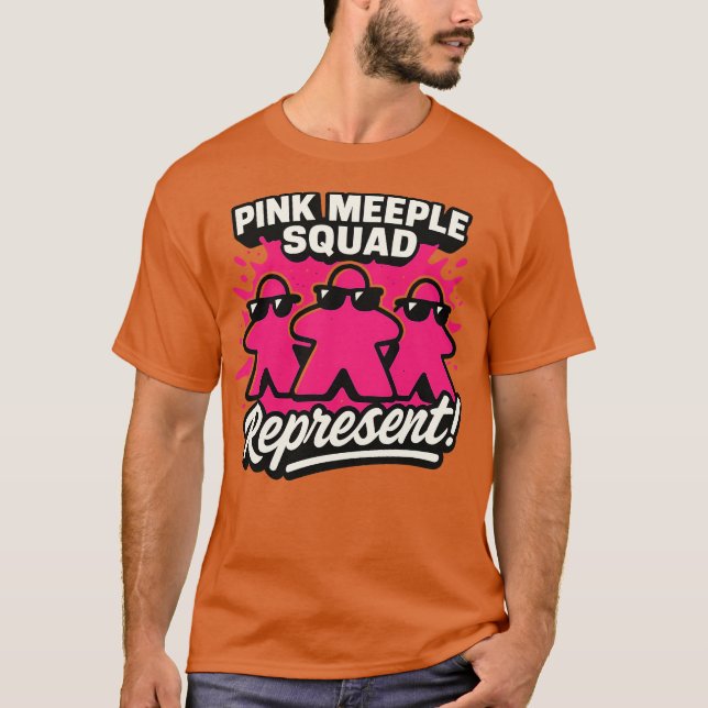 PINK MEEPLE SQUAD T-Shirt (Front)