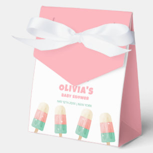 Pink Melt Ice Cream Ready To Pop Baby Shower  Favour Box