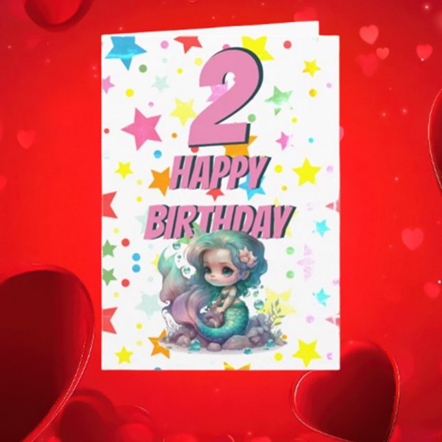 Pink Mermaid Birthday Card (Enjoy every moment of your birthday—may it be filled with laughter, love, and all things sparkly!)