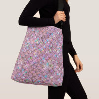 Pink Mermaid Fish Scales Holographic Elegant Glam