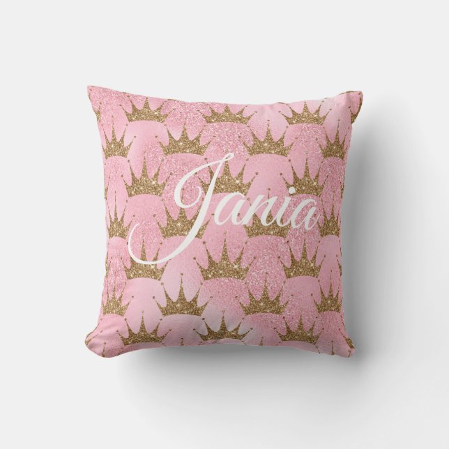 Pink Mermaid Glitter Cushion (Front)
