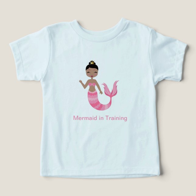 Pink Mermaid in Training (Design Front)