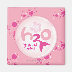 Pink Mermaid Pattern Magnet