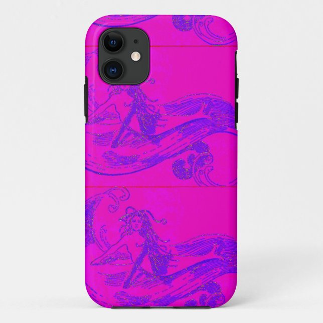 pink mermaids phone case (Back)