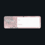 Pink Merry and Bright Snowflakes To and From<br><div class="desc">Add a whimsical touch to your wrapped gifts this holiday season with Pink Merry and Bright Snowflakes Christmas Gift To and From Labels. Gift label design features falling snowflakes with the greeting Merry and Bright in a modern font and a soft white overlay. Additional gift and holiday items available with...</div>