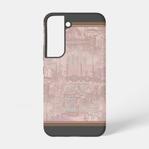 Pink Merry-Go-Round Horses Samsung Galaxy Case