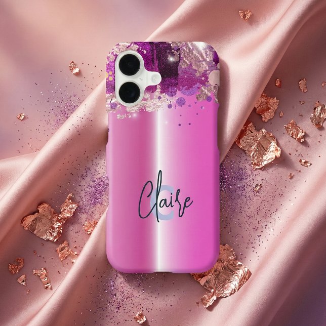 Pink Metallic Artistic Luxury Chic Modern Glam (Creator Uploaded)