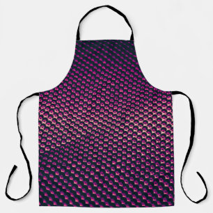 Pink metallic futuristic abstract background. apron