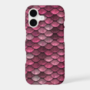 Pink Metallic Scales Texture