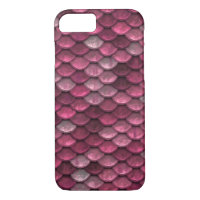 Pink Metallic Scales Texture