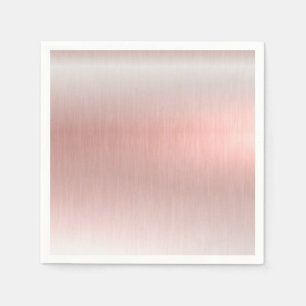 Pink Metallic Wedding Baby Shower Napkin