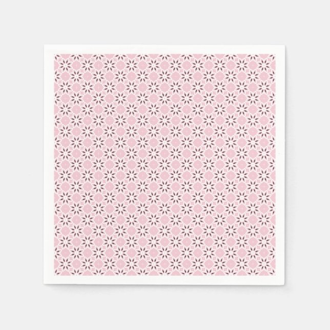 Pink Metamorphosis Design Napkin (Front)