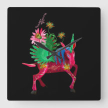 Pink Mexican Alebrije  Wooden Box Sign