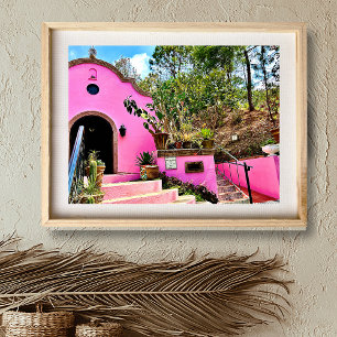 Pink Mexican Chapel Poster