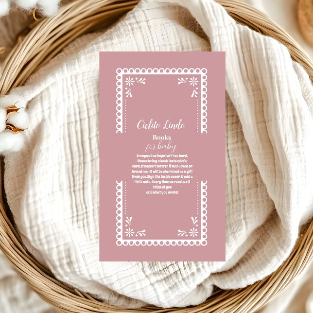 Pink Mexican Cielito Lindo  Books for Baby Enclosure Card (Creator Uploaded)