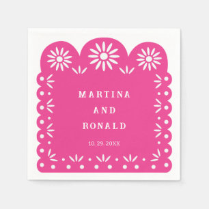 PINK MEXICAN PAPEL PICADO NAPKIN