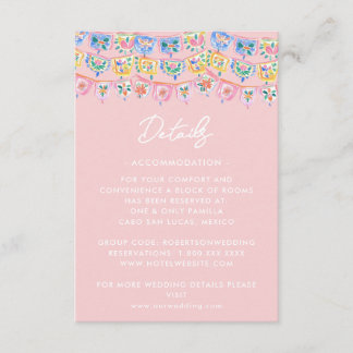 Pink Mexico Destination Enclosure Card