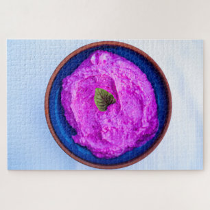 Pink Meze Plate Jigsaw Puzzle