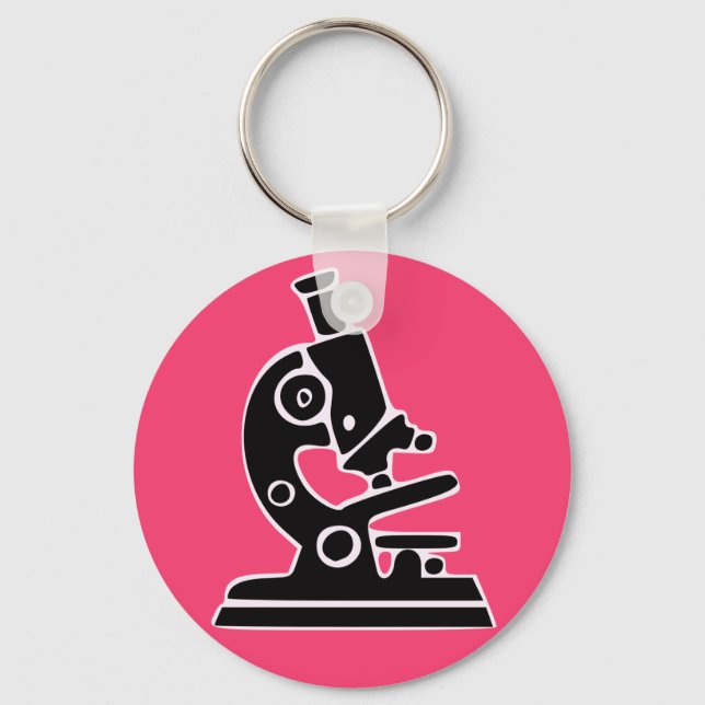 Pink Microscope Key Ring (Front)