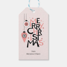 Pink Mid-Century Modern Christmas