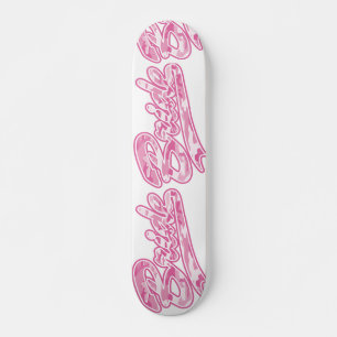 Pink Military Bride Camouflage Skateboard
