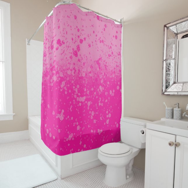 Pink Minimalism  Shower Curtain (In Situ)