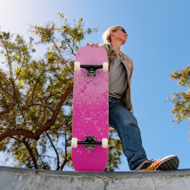 Pink Minimalism  Skateboard (Outdoor 1)