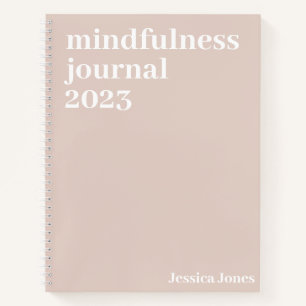 Pink Minimalist Mindfulness Journal