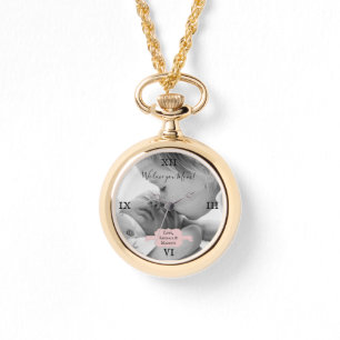 Pink Minimalist Photo Mother's Day Watch