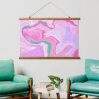 Pink, Mint Green, Purple, White Marble
