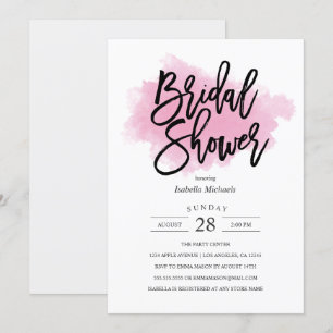 Pink Mist   Bridal Shower Invitation