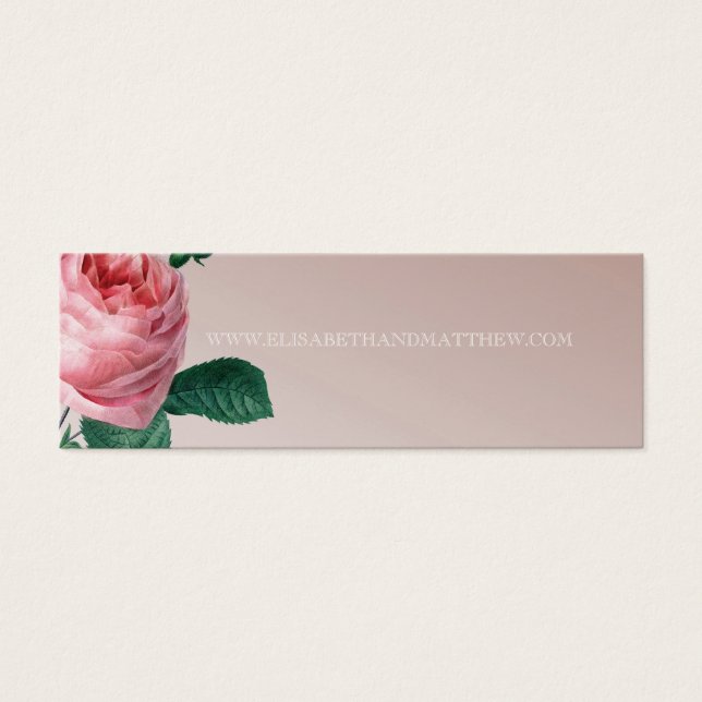 Pink Mist Rose Wedding Website (Front)