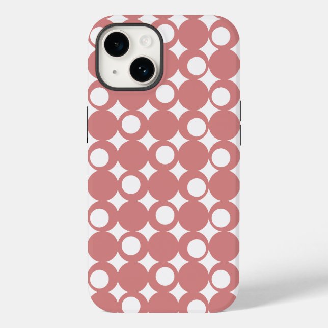 Pink Mod Ball Design @ Emporio Moffa Case-Mate iPhone Case (Back)
