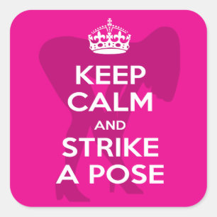 Pink Modelling, Model, Keep Calm Sticker