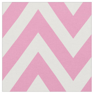Pink Modern Chevron Large Scale Fabric