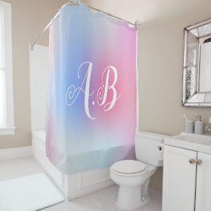Pink Modern Colourful Shower Curtain