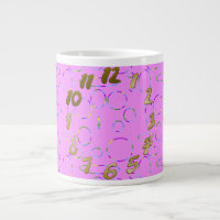Pink Modern Cool Circles Loops Fruity Splash