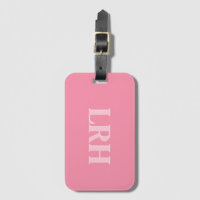 Pink Modern Double Layer Simple Initial Monogram