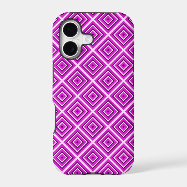 Pink modern geometric mosaic pattern 2 (Back)