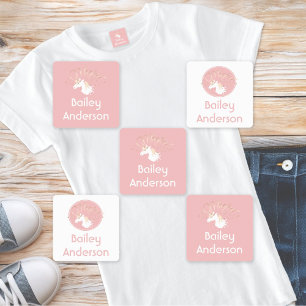 Pink Modern Magical Unicorn Kids Clothing