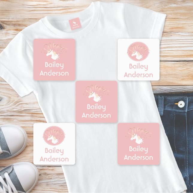 Pink Modern Magical Unicorn Kids Clothing (Creator Uploaded)