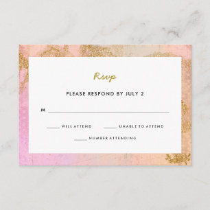 Pink Modern Mitzvah RSVP Response