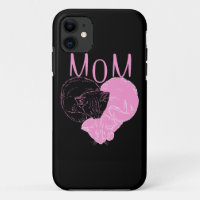 Pink MOM Heart Cats