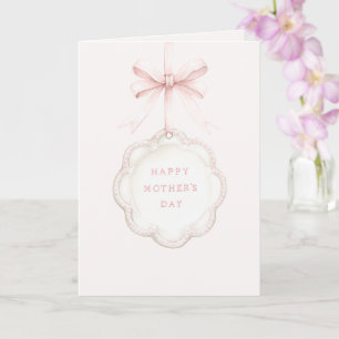 Pink Mom Mother's Day Card