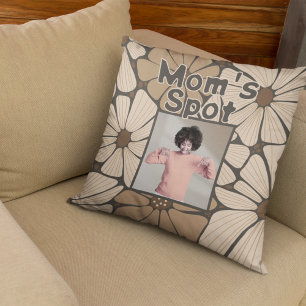 Pink Mom's Spot Couch Photo Mother's Day Gift Cushion